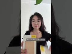 Медь и нержавеющая сталь Металлическая сетка Ламинированное стекло для индивидуальных цветов