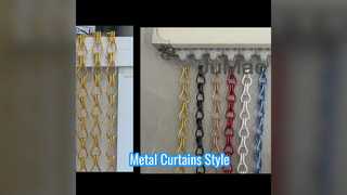 Металлические шторы-цепочки: современный стиль и конфиденциальность