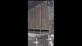 Наружный декоративный металлический тканый сетчатый экран
