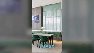 Алюминиевые шторы-цепочки в стиле перегородки