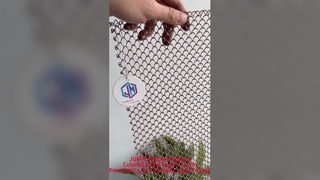 Красочные металлические шторы. Металлические сетчатые шторы. Декоративные металлические шторы. Персонализированные, легкие и роскошные шторы.