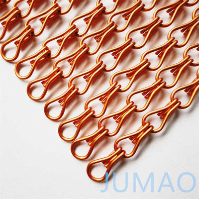 Коммерческая оранжевая цепная связь муха занавес ограждение волнообразный оконный экран