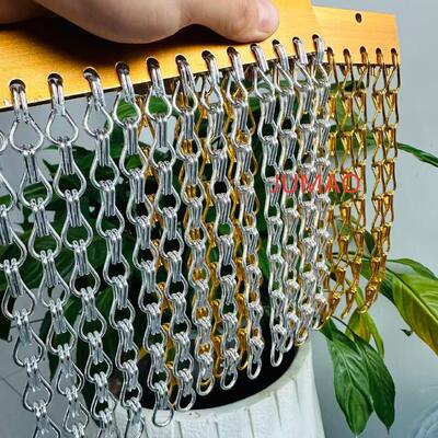 Изящные металлические занавески для перегородки комнаты и дизайн коммерческого пространства