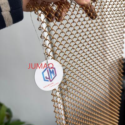 Спиральная декоративная металлическая сетка Внутренняя архитектурная сетка сплетенная металлическая сетка