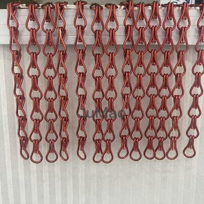 Алюминиевые цепные шторы Алюминиевые металлические шторы из нержавеющей стали Универсальные декоративные экраны для коммерческого и промышленного использования